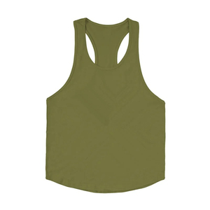 Camiseta sin Mangas Holgada y Sólida para Hombre, Talla Grande, Transpirable, de Secado Rápido, Tejida, 100% Algodón, para Deportes, Aire Libre, Gimnasio - Product Image 5