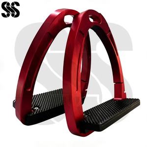 SHER SONS SPORTS Étriers d'équitation pliables en acier inoxydable et alliage d'aluminium anodisé - Durables, antidérapants, personnalisés pour l'équitation - Product Image 2
