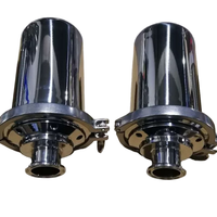 Nouveau Réservoir de Stockage d'Air en Acier Inoxydable 316L à Installation Rapide et Utilisation Facile, avec Boîtier de Ventilation, Surface Électro-Polie et Connexion Tri-Clamp