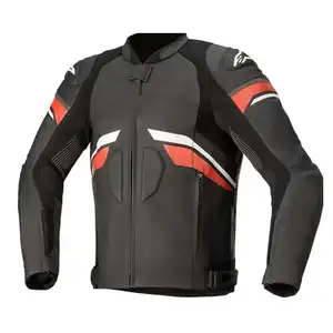 2024 Hot Sale Moto Rider Motorcycle Leather Jacket For Men custom waterproof Auto Racing jacket motorbike OEM and ODM