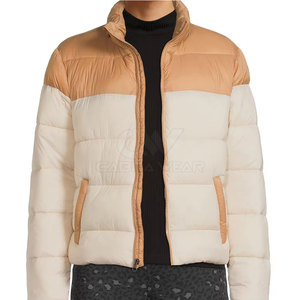 Wholesale Custom Logo <b>Canvas</b> <b>Men</b> Puffer <b>Jacket</b> with Front Logo Waterproof Breathable Quick Dry Winter Outdoor Use - Product Image 1