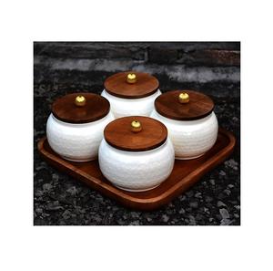 Uso decorativo de tarro de frutas secas con acabado de latón para el hogar y regalos de negocios de Hotel y artesanías de decoración de Diwali - Product Image 2