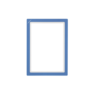 Portadocumenti Magnetico, Cornice DIN A4 Verticale, Azzurro Chiaro, 10 pz. / Confezione.- KAN-MWR-A4H-HB - Product Image 1