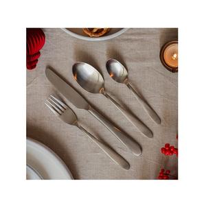 Juego de cubiertos plateados de acero inoxidable con mango, conjunto de vajilla pulido con espejo para Hotel, gran oferta - Product Image 1