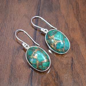 Pendientes colgantes finos de Plata de Ley 925, piedras preciosas de amazonita verde de calidad Premium, último diseño de moda, regalo de fiesta perfecto - Product Image 1
