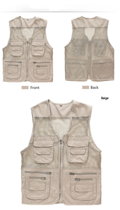 Chaleco de Trabajo de Alta Visibilidad Transpirable para Hombre, Fabricante OEM de Pakistán, Características de Seguridad Reflectantes, Múltiples Bolsillos, Sin Mangas - Product Image 5