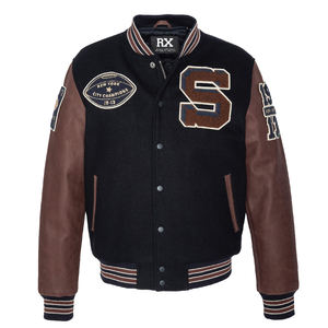 Chaqueta Bomber Varsity Unisex Modelo 2026 Champions para Hombre con Bordado y Parches de Chenilla, Tallas Variables, Venta al Por Mayor - Product Image 5