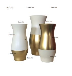 Ensemble de 3 tailles différentes Vase en laiton Design unique Forme ronde Table d'appoint Vase à fleurs pour accessoires de décoration de mariage - Product Image 1