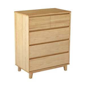 Commode haute moderne à 5 tiroirs en bois, meuble de rangement pour chambre à coucher, idéal pour hôtels commerciaux et appartements - Product Image 3