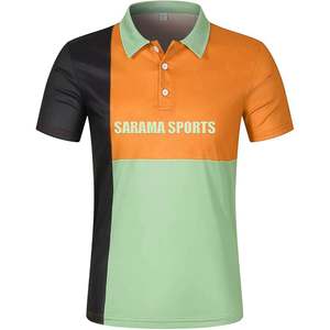 T-shirt d'été en polyester/coton pour hommes, couleur unie, tissu tricoté brodé anti-rides, fourniture OEM pour polos - Product Image 1