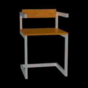 เก้าอี้มินิมอลแบบทันสมัยทันสมัยทันสมัยมีรูปทรงสี่เหลี่ยมทำจากไม้เหล็กพกพาสะดวกกันน้ำสำหรับโกดังต่างๆสวน - Product Image 2