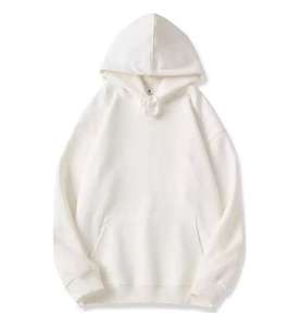 Quantité minimale de commande 1 pièce 400G Silver Fox Fleece Logo personnalisé Usine Casual Hoodies Sweat à capuche blanc Heavyweight Mens Casual Blank Color Hoodie - Product Image 6