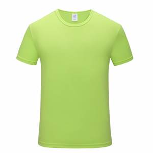 2023 qualité supérieure en gros couleur unie à manches courtes motif imprimé personnalisé uni 100% coton t-shirt pour hommes - Product Image 2