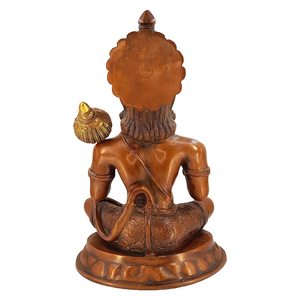 Handmade Brass Hanuman <b>Statue</b> Bajrang Bali Murti Traditional Modern Design for Home Decoration for Diwali Wedding or Birthday - Product Image 2