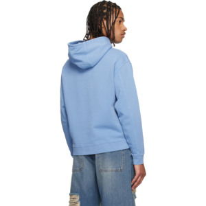 Sweat à capuche doublé en polaire pour homme personnalisé, streetwear de haute qualité, vintage, hiver, 100% coton, ODM, uni, teint - Product Image 4