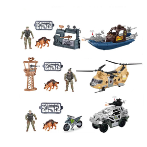 Venta al por mayor barco juego militar juego combate camión motocicleta transporte Avión Helicóptero chico inteligente ejército Base <span class=keywords><strong>juguete</strong></span> - Product Image 1
