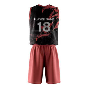Ensemble d'uniformes de volley-ball Foge Sports FS-914 avec logo personnalisé, service OEM unisexe, 100% polyester respirant, séchage rapide, haute qualité - Product Image 2
