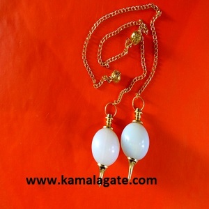 Venta al por mayor bola péndulo Kambaba jaspe bola péndulo con montaje dorado - Product Image 3