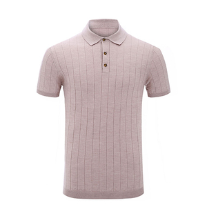 2025 verano hombres Casual para Polo camisa de manga corta con cuello en V botón camiseta Color sólido bordado transpirable Tops - Product Image 1