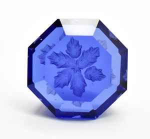 Lab Iolite tallado cristal cuadrado facetado corte suelto piedra preciosa Octágono calibrado joyería reflexión interna tallas para - Product Image 1