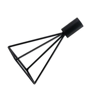 Outdoor Metal Lamp Home Decor <b>Candle</b> <b>Lantern</b> <b>Holder</b> Black Iron <b>Lantern</b> for Living Room Decoration <b>Candle</b> Stand - Product Image 2