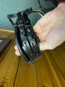 Brida de Doma de Caballo-Negro Completo Con Riendas de Goma Habana O Negro Brida de Cuero de Filete de Caballo de Alta Calidad - Product Image 2