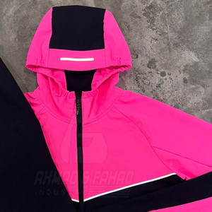 Conjunto Cortavientos de Invierno para Mujer, Resistente al Viento, Casual, de Alta Calidad, 2 Piezas, con Capucha Larga, Poliéster/Nailon - Product Image 4