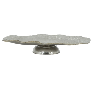 Juego de bandejas de servicio rectangulares marrones rústicas con base de metal galvanizado y asas resistentes para una exhibición encantadora y un uso versátil - Product Image 6