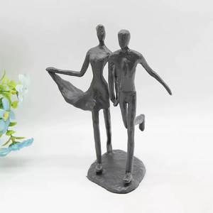 Nouveauté Figurine de couple moderne en métal, faite à la main, écologique, expression de la romance et de l'unité - Product Image 6