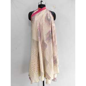 Handmade Vintage Reversible <b>Silk</b> Saree Magic Wrap <b>Skirts</b> 2-Layer Breathable Wrap - Product Image 3