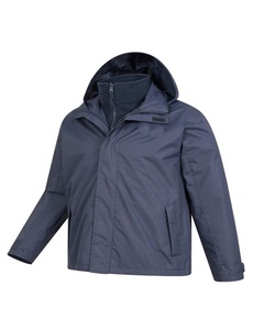 Chaqueta cortavientos de invierno personalizada de talla grande para hombre con forro polar interior Nuevo diseño Estilo de moda - Product Image 4