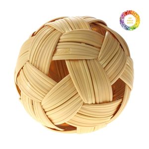 Pièce décorative en boule de rotin naturel fait à la main pour les événements de vacances ou l'affichage à la maison - Product Image 5