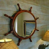 Style antique nouvelle roue de bateau en bois de haute qualité caractéristique de beauté décorative pour la maison et le bureau modèle unique article cadeau