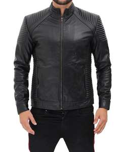 Chaqueta de Cuero para Hombre, Forro Suave, Corte Clásico, Ropa Exterior para Moda Urbana Diaria, Atuendos Casuales y Estilo Casual Diario - Product Image 3