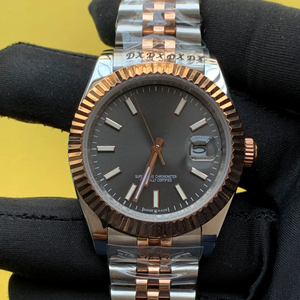 Style élégant cadran noir en acier inoxydable fabriqué mécanique mouvement automatique montre-bracelet mode vêtements de luxe de l'Inde - Product Image 1