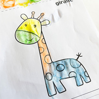 8 Pósters de Animales Adorables Impresos con Serigrafía en Papel Couché para Niños