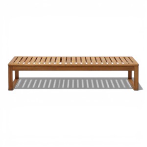 Chaise longue moderne en teck massif, écologique, durable, pour l'extérieur, dossier réglable, pour piscine, plage, villa, parc - Product Image 2