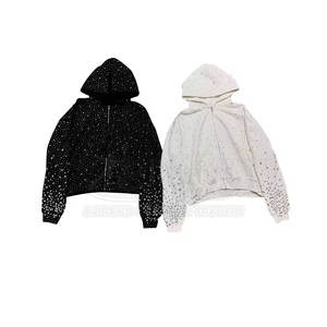 Top Quality Pakistan Made <b>Rhinestone</b> <b>Hoodies</b> High Quality Custom Logo <b>Rhinestone</b> <b>Hoodies</b> For Online Sale - Product Image 1