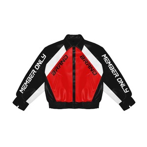 Conjuntos de dos piezas de peso pesado cálido de invierno, chaqueta universitaria de cuero y pantalón de lana, chándales de estilo de moda personalizados - Product Image 2