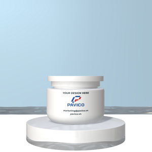 Pot en plastique PET de haute qualité Pavico Manufactory, 100 ml et 50 ml, avec couvercle en plastique de couleur personnalisée, certifié ISO 9001, pour crèmes cosmétiques - Product Image 5