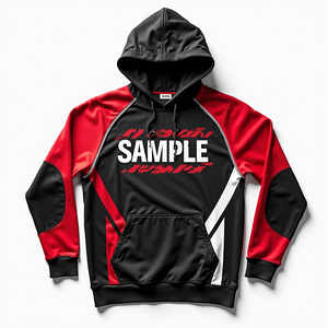 เสื้อฮู้ดผู้ชายทรงโอเวอร์ไซส์ สไตล์สตรีทแวร์ ผ้าโพลีเอสเตอร์ 100% ผสมผ้าฝ้ายพื้นฐาน ทนทาน สั่งทำได้สำหรับฤดูหนาว - Product Image 1