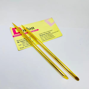 Dorlon Poussoir à cuticules en acier inoxydable à double extrémité 5.5 "Durable Ongles Orteils Polonais Eplucheur Personnalisable Durable - Product Image 1