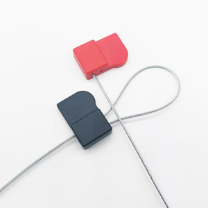 Etiqueta duradera para amarre de cables UHF RFID con sello de plomo de alambre de acero antimetal para seguimiento de contenedores - Product Image 1