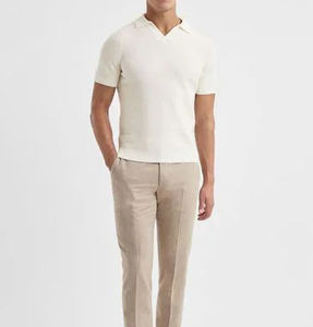 Personnalisé Nouvelle Tendance De La Mode Cachemire Pull Chemise Surdimensionné Sport Pull En Tricot Laine Cachemire Simple Polo T-shirt pour Hommes - Product Image 6