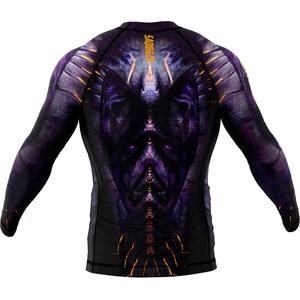 Protector de sarpullido de manga larga púrpura, protector de sarpullido MMA de la mejor calidad, protector de sarpullido Jiu Jitsu y diseño de kimono Bjj Rash Guard - Product Image 6