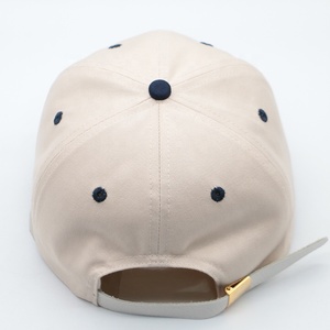 Casquette de baseball à bord incurvé brodée non structurée en coton à 6 panneaux bicolore classique personnalisée unisexe décontractée pour l'extérieur - Product Image 5