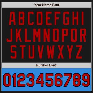 Bombardier personnalisé noir rouge-bleu poudre Varsity Letterman veste à glissière deux tons coupe-vent Streetwear veste universitaire vintage pour hommes - Product Image 3