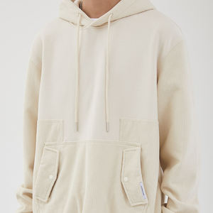 Sweats à capuche une pièce pull surdimensionné pour hommes à épaules tombantes en coton polaire vente de gros Nouvelle arrivée - Product Image 4