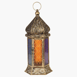 Faroles de Ramadán 2026, Decoraciones de Mesa Modernas de Metal y Vidrio Hechas a Mano, Luces Coloridas para Decoración del Hogar, Hotel y Jardín - Product Image 4