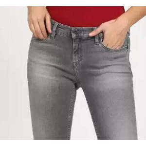 Jeans Skinny da Donna Tommy Hilfiger Taglie Forti a Vita Media, Traspiranti, in Denim Grigio Scuro, Modello Pencil, Taglia Small Petite - Product Image 2